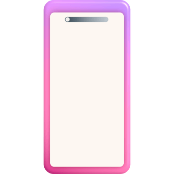 mobile phone screen colorful frame png
