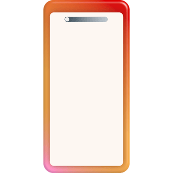 mobile phone screen colorful frame png