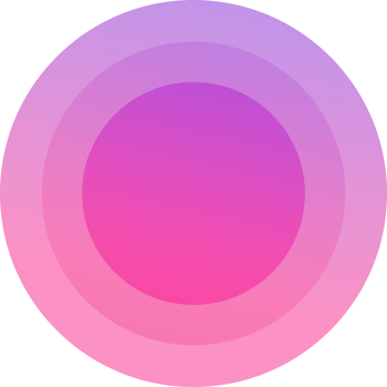 round button vibran circles in color gradient PNG