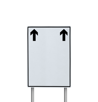 Blank road sign or traffic sign. transparent background png
