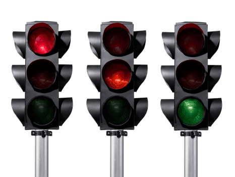 Traffic lights, transparent background png