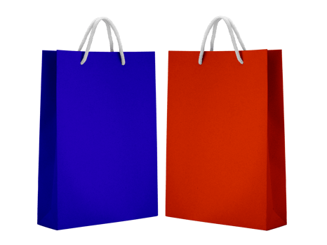 White empty Paper bag, transparent background png