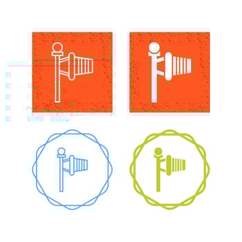 Windsock Vector Icon
