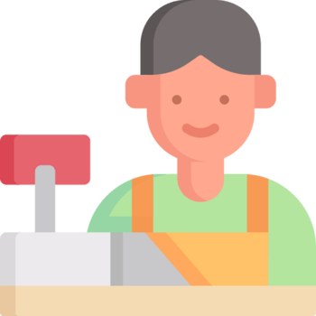 cashier illustration design png