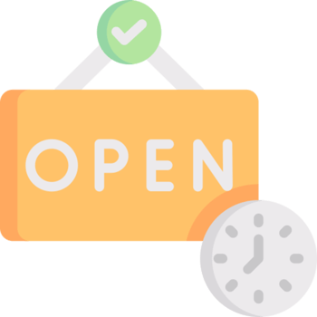 opening hours illustration design png