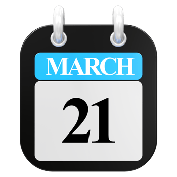 march 21st calendar icon png