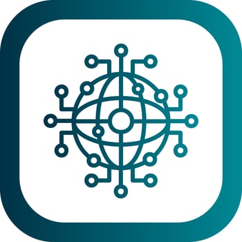 Global Network Vector Icon Design