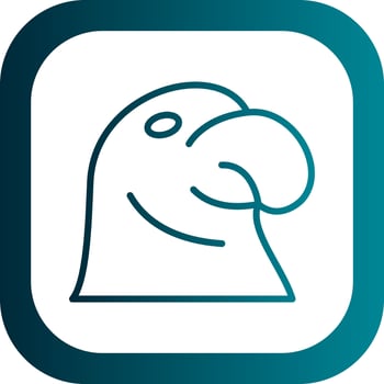 Northern fur seal Vector Icon Design