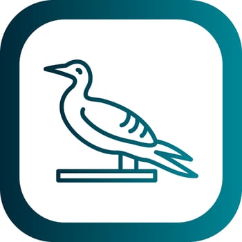 Northern gannet Vector Icon Design