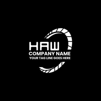 HAW letter logo creative design with vector graphic, HAW simple and modern logo. HAW luxurious alphabet design