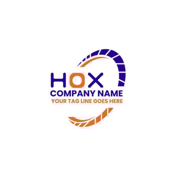 HOX letter logo creative design with vector graphic, HOX simple and modern logo. HOX luxurious alphabet design