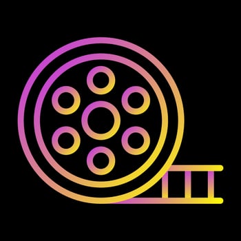 Movie Reel Vector Icon