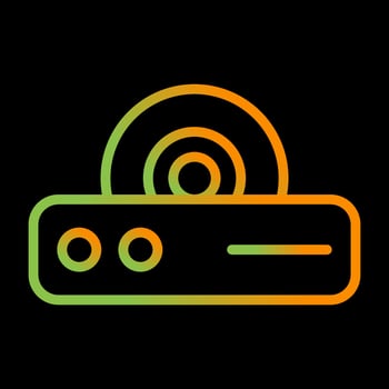 DVD Player Vector Icon
