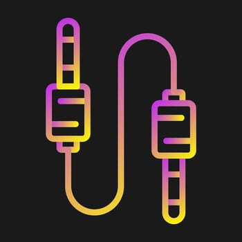 Audio Cable Vector Icon