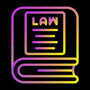 Law Book Vector Icon
