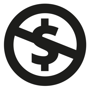 Creative Commons license on a Transparent Background png