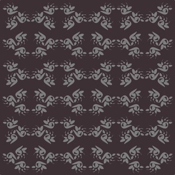Floral seamless pattern. Branch with leaves ornamental texture. Flourish nature summer garden textured background vector