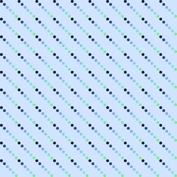 Seamless polka dots isolated on light blue background. vector