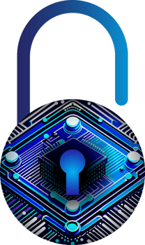Modern Technology Cybersecurity Icon Crop-out png