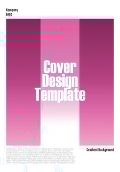 Simple Gradient Cover Design Template vector