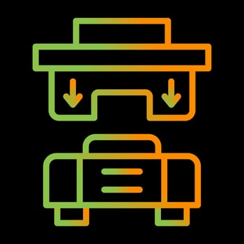Press Machine Vector Icon
