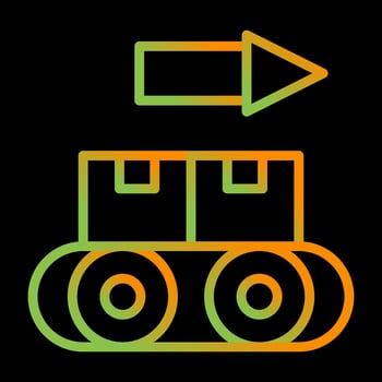 Conveyor Vector Icon