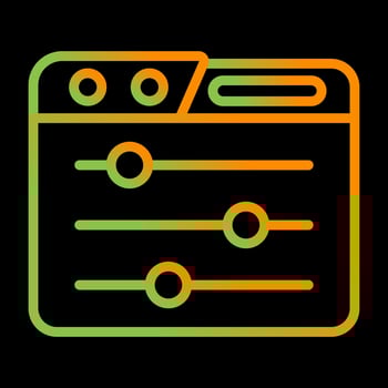 Control Panel Vector Icon