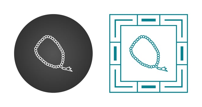 Prayer Beads Vector Icon