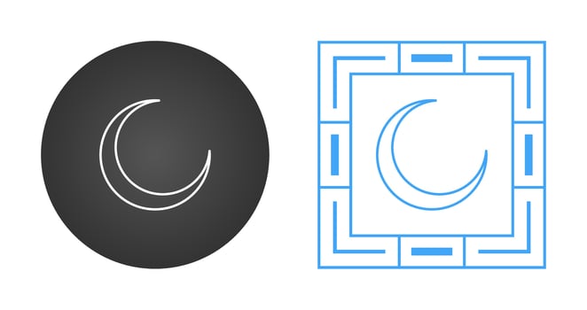 New Moon Vector Icon