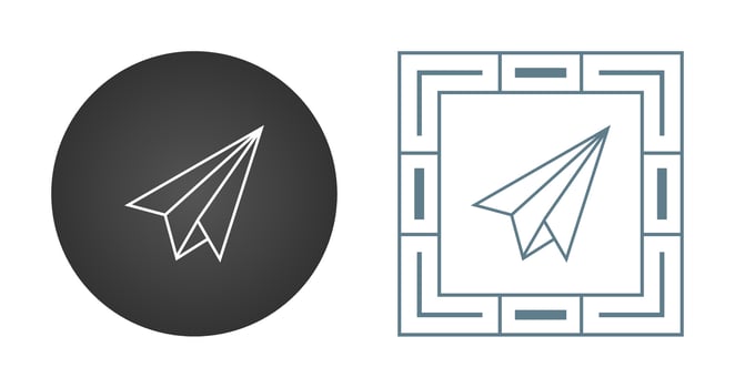 Paper Plane Vector Icon