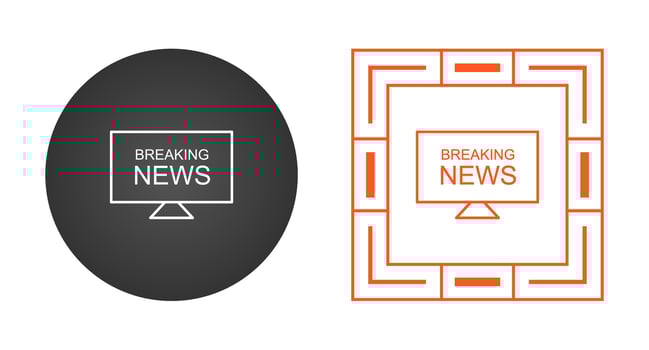 Anchors on News Desk Vector Icon