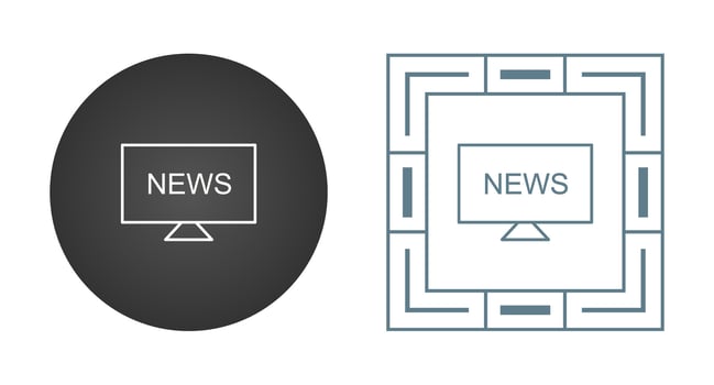 National News Vector Icon