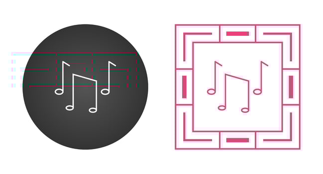 Musical Notes Vector Icon