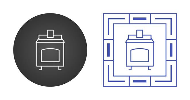 Coal Furnace Vector Icon
