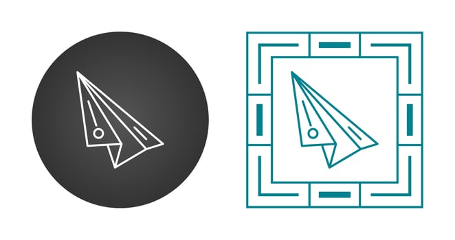 Paper Plane Vector Icon