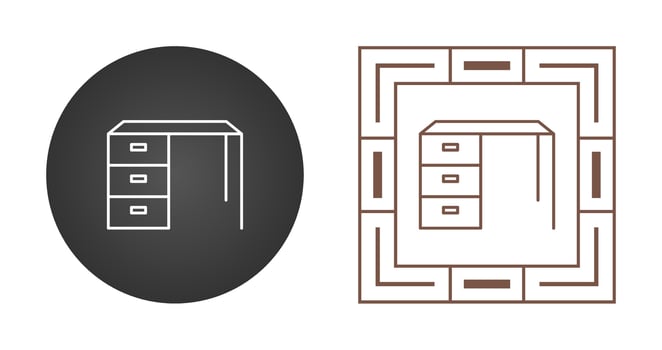 Working Table Vector Icon