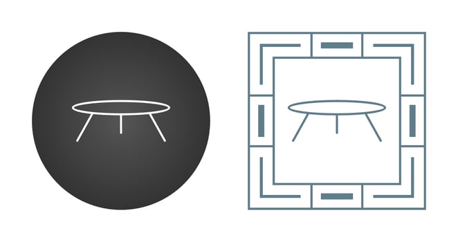 Small Table Vector Icon