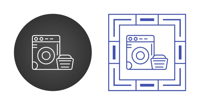 Washing Machine Vector Icon