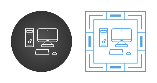 Computer Vector Icon