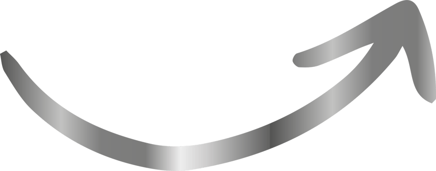 Silver arrow for design and decoration. png