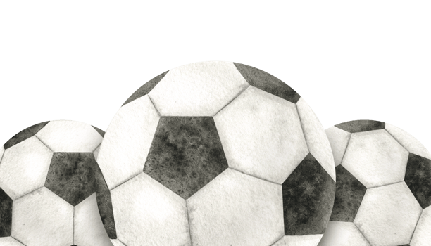 Soccer ball. Football ball on the grass. Watercolor hand drawn illustration. Isolated. Sports equipment. For football club, sporting goods stores, poster and postcard design png