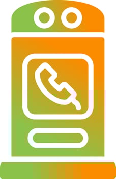 Phone Booth Vector Icon