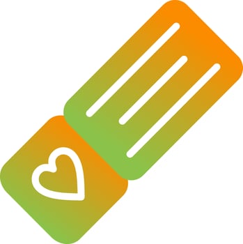Love coupon book Vector Icon