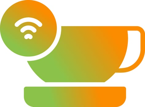 Smart Coffee Mug Vector Icon