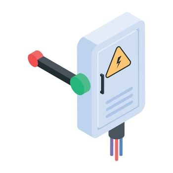 Industrial Equipment Isometric Icons vector