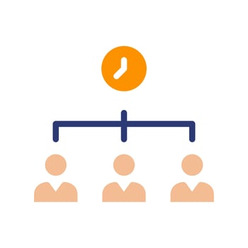 time management time productivity icon,work team.isolated on time background. vector