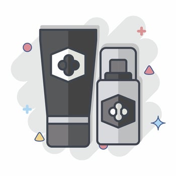 Icon Cosmetic. related to Apiary symbol. comic style. simple design editable. simple illustration vector
