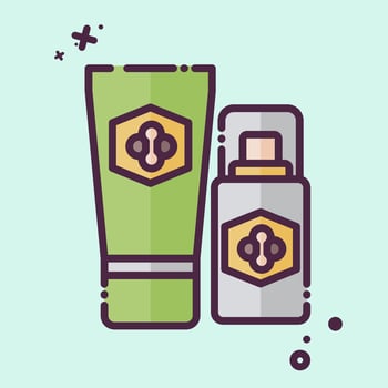 Icon Cosmetic. related to Apiary symbol. MBE style. simple design editable. simple illustration vector