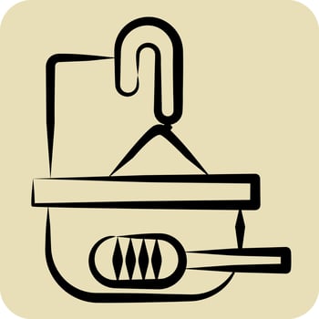 Icon Honey Comb. related to Apiary symbol. hand drawn style. simple design editable. simple illustration vector