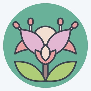 Icon Botanical. related to Apiary symbol. color mate style. simple design editable. simple illustration vector